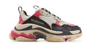 Balenciaga Triple S Black Pink Replica shoe. 1:1 highest quality reps. Buy high quality Fakes. High Quality Fake Shoes Website. Balenciaga reps.