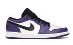 Jordan 1 Low Court Purple Rep Shoe