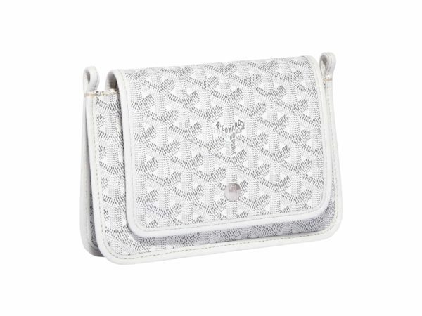 Goyard Plumet Pocket Rep Bag White