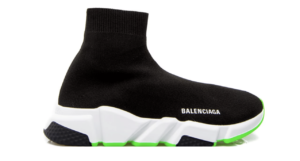 Balenciaga Speed Trainer Green Sole Replica shoe. 1:1 highest quality reps. Buy high quality Fakes. High Quality Fake Shoes Website. Balenciaga reps.