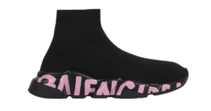 Balenciaga Speed Graffiti Pink Replica shoe. 1:1 highest quality reps. Buy high quality Fakes. High Quality Fake Shoes Website. Balenciaga reps.