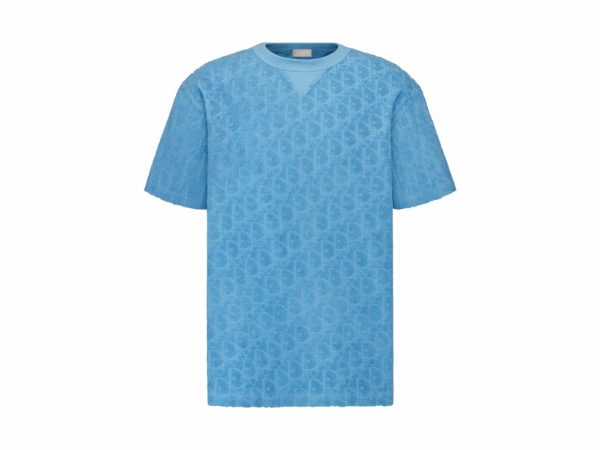 Dior Oblique Rep T-Shirt Blue