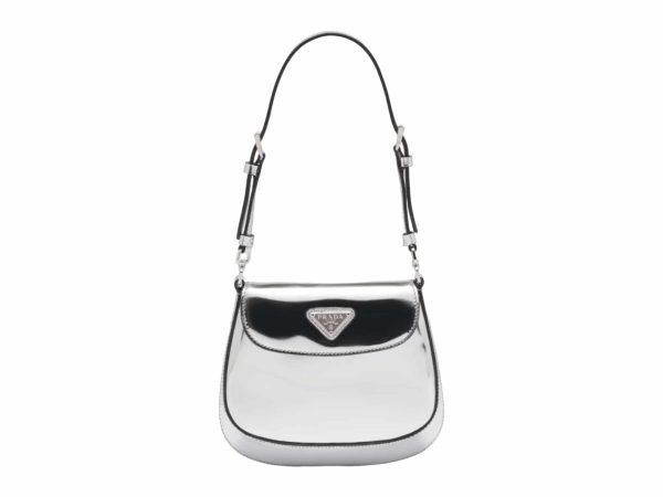 Prada Mini Cleo Rep Bag Silver