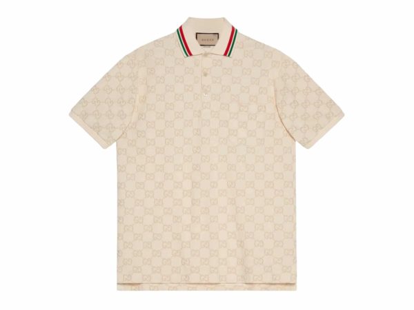 Gucci Rep Polo Shirt Beige