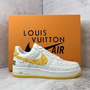 Air Force x Louis Vuitton GH Yellow Replica shoe. 1:1 highest quality reps. Buy high quality Fakes. High Quality Fake Shoes Website. Air Force Reps.