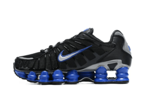 Shox TL Black Blue Replica shoe. 1:1 highest quality reps. Buy high quality Fakes. High Quality Fake Shoes Website. Shox TL Rep Shoes.