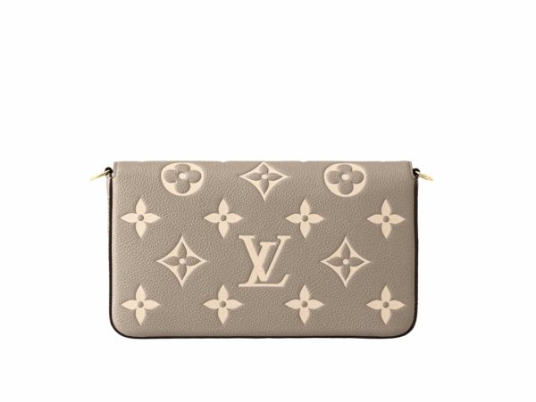 Louis Vuitton Felice Pochette Bag Brown / Creme