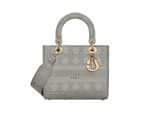 Lady Dior Embroidery Rep Bag Grey