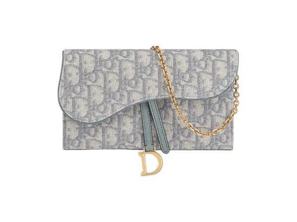 Dior Saddle Rep Portemonnaie Grey