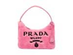 Prada Mini Re-Edition Wool Pink Replica Bag