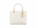 Lady Dior Middle Rep Bag White