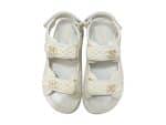 Chanel Rep Sandals Creme White