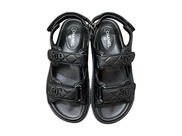 Chanel Rep Sandals All Black