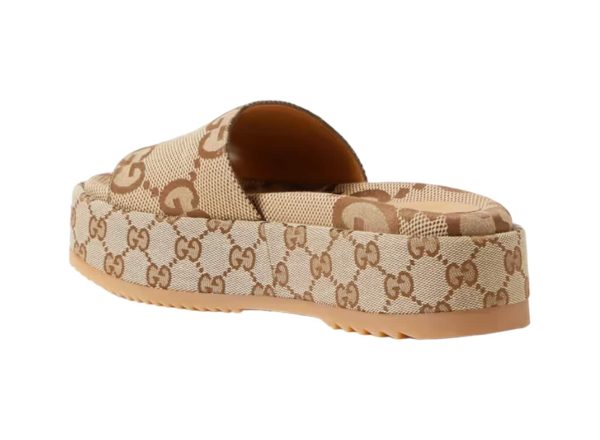 Gucci Canvas Rep Slippers Brown