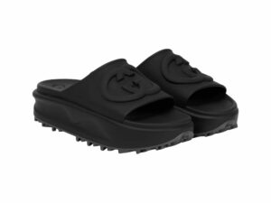 Gucci Rubber Plateau Rep Slippers Black