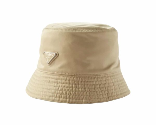 Prada Nylon Rep Hat Beige