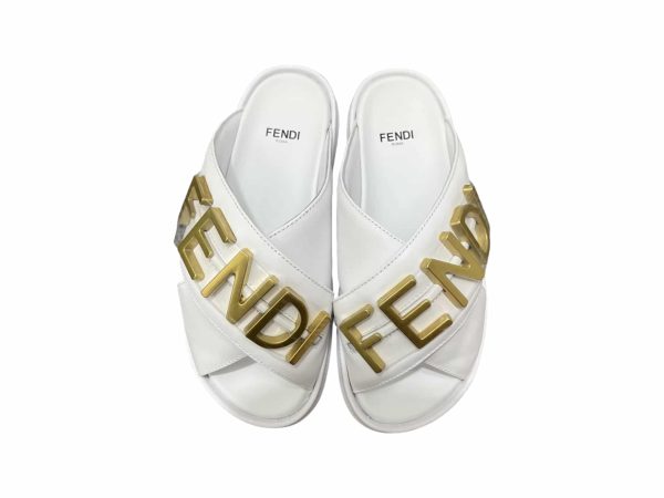 Fendi Rep Slippers White