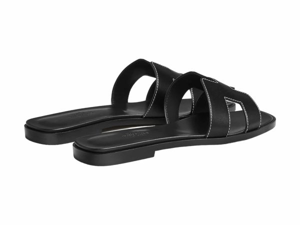 Hermes Rep Slippers Black