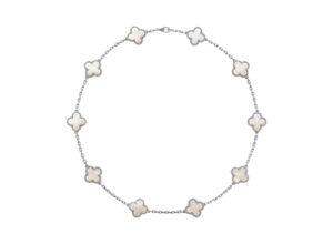 Van Cleef Pearl Silver Rep Chain