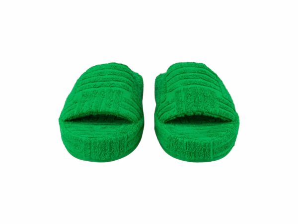 Bottega Veneta Rep Slippers Green