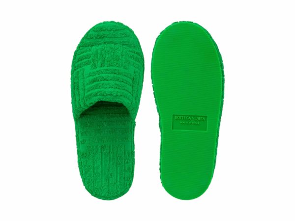 Bottega Veneta Rep Slippers Green