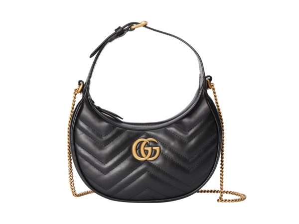 Gucci Half Moon Rep Bag Black