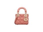 Lady Dior Micro Rep Bag Rose