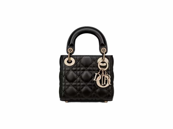 Lady Dior Micro Rep Bag Black