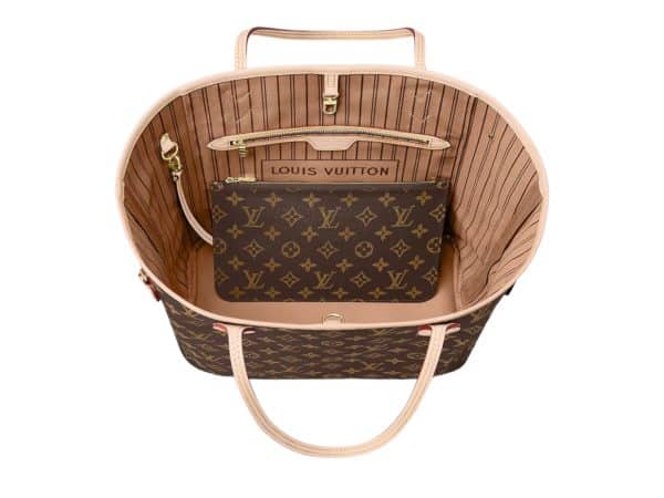 Louis Vuitton Neverfull MM Rep Bag Beige/Cherry/Rose