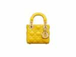 Lady Dior Micro Rep Bag Yellow