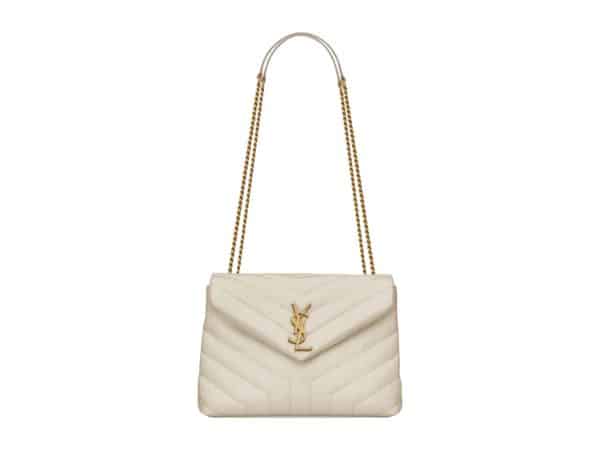 YSL LouLou Small Rep Bag Beige Gold