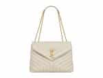 YSL LouLou Medium Rep Bag Beige Gold