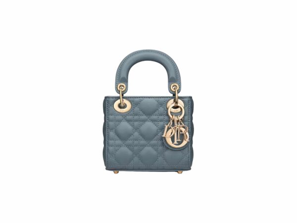 Lady Dior Micro Rep Bag Blue