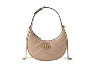 Gucci Half Moon Rep Bag Rose