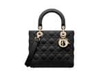 Lady Dior Middle Rep Bag Black