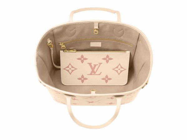 Louis Vuitton Neverfull MM Rep Bag Creme/Rose