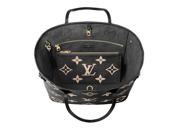 Louis Vuitton Neverfull MM Rep Bag Black/Beige