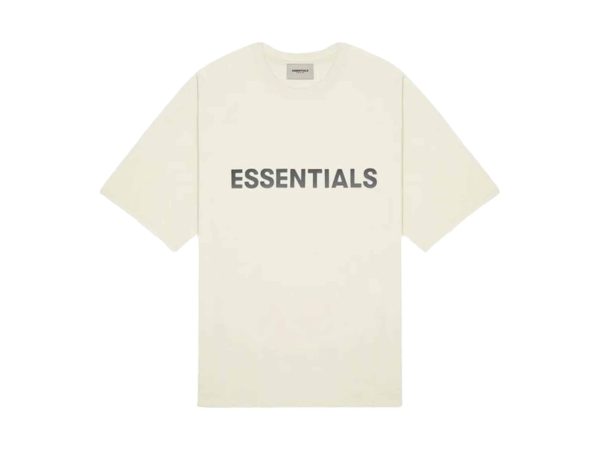 Essentials Boxy Rep T-Shirt Cream