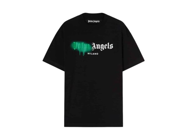 Palm Angels Grafity Rep T-Shirt Green