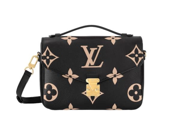 Louis Vuitton Pochette Metis Monogram Rep Bag Black/Beige