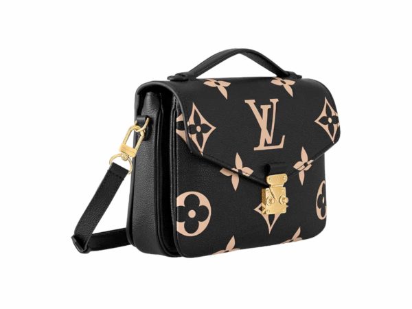 Louis Vuitton Pochette Metis Monogram Rep Bag Black/Beige