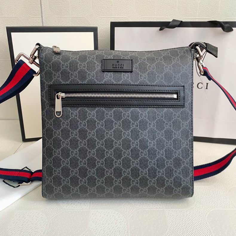 Gucci Shoulder Rep Bag Black Canvas - Designerdrip